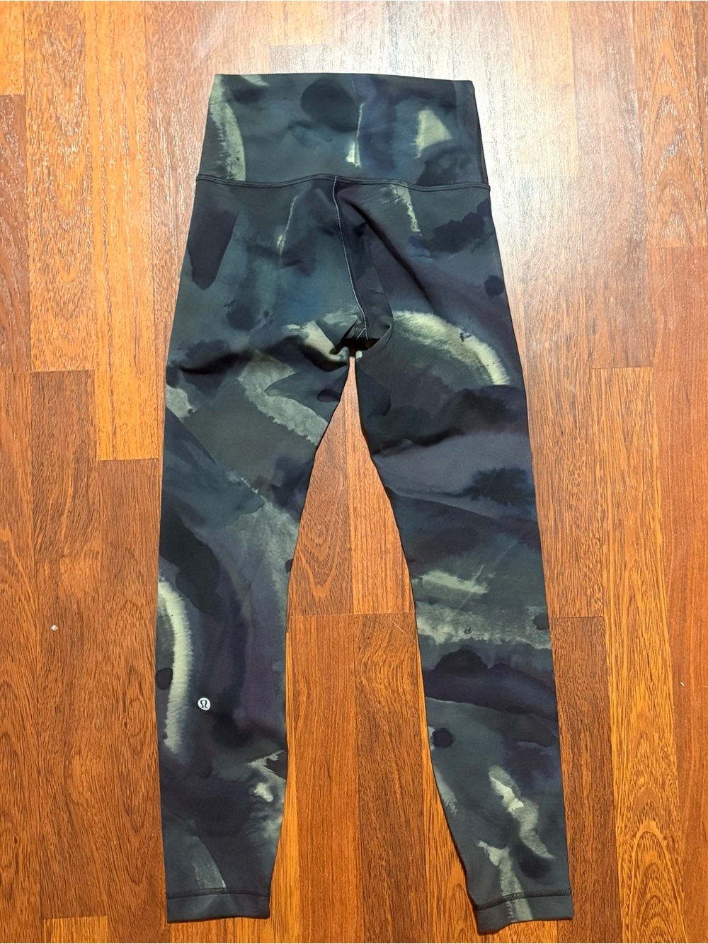 Lululemon High-Rise Green Tie-Dye Leggings
